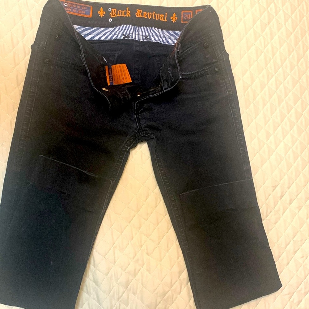 Rock Revival Patti skinny jeans size 29 waist; inseam altered to 26”